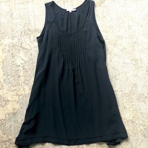 Navy silk dress